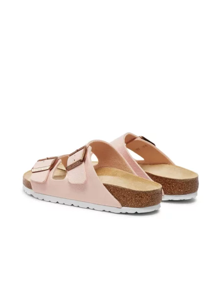 Klapki Birkenstock zamszowe różowe
