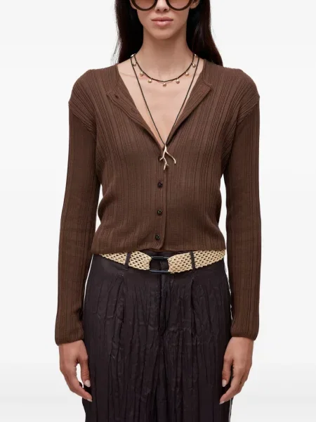 Cardigan Osklen cu nervuri maro