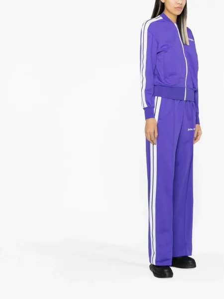 Raštuotas striukė Palm Angels violetinė