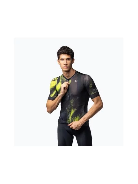 Велофутболка Alé Trace кислотно-зеленого кольору зелена