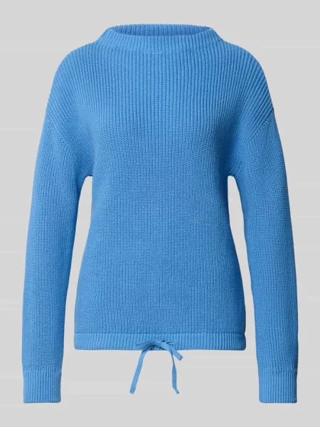 Sweter z czystej bawełny o kroju regular fit Jake*s Casual niebieski