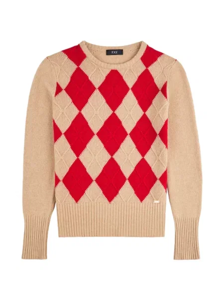 Pulover Fay cu model argyle