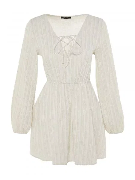 Trendyol Rochie de vară ecru