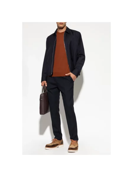 Sweter Paul Smith wełniany brązowy