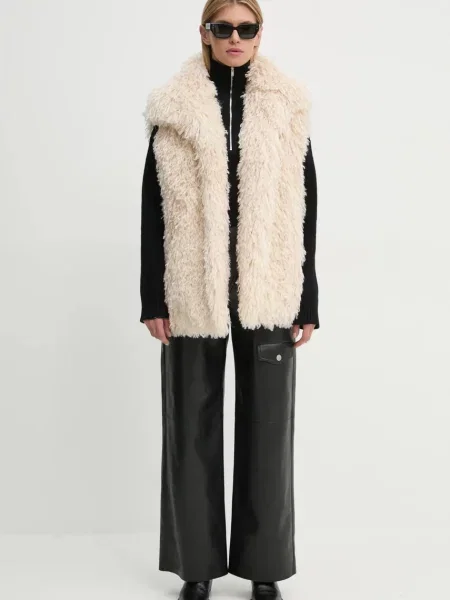 Nanushka sweter wełniany SONORE z półgolfem czarny