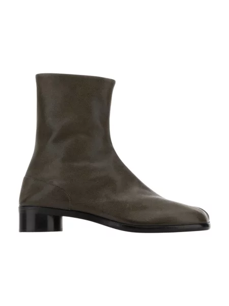 Buty do kostki Maison Margiela skórzane zielone