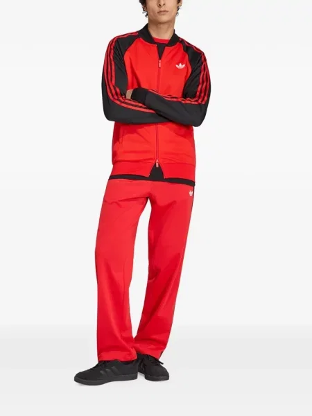 Geacă Adidas alergare roșu