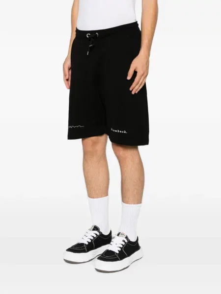 Pantaloni scurți Throwback cu autograf cu cordon negru