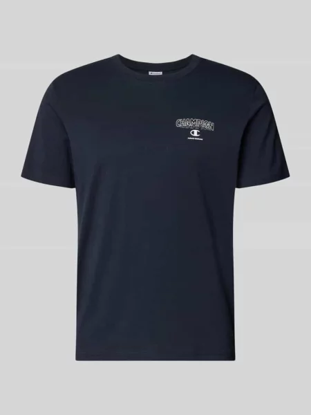 T-shirt z logo i okrągłym dekoltem Champion