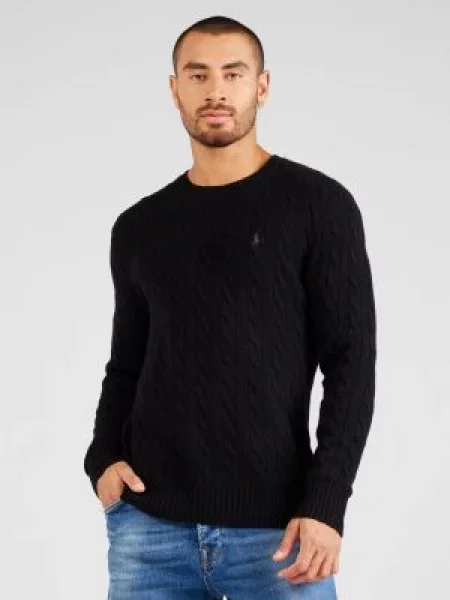 Pulover Polo Ralph Lauren de lână negru