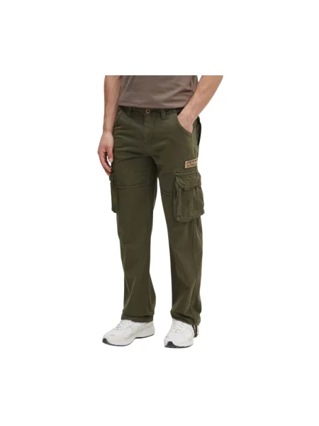 Spodnie Alpha Industries zwężane zielone