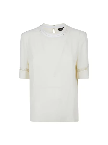 Koszulka Fabiana Filippi z krótkim rękawem żółta