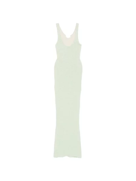 Rochie maxi Asta Resort cu paiete verde