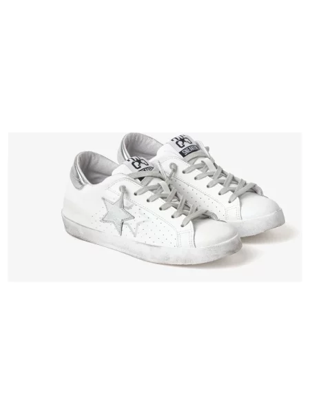 Sneakersy 2star skórzane białe