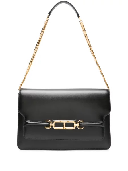 Geanta de piele Tom Ford din piele negru
