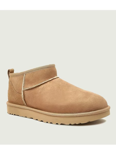 UGG Bocanci CLASSIC ULTRA MINI | piele întoarsă maro