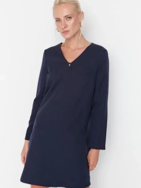 Rochie Trendyol țesută albastru