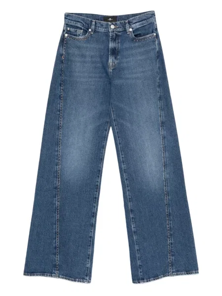 Blugi 7 For All Mankind cu tepi albastru