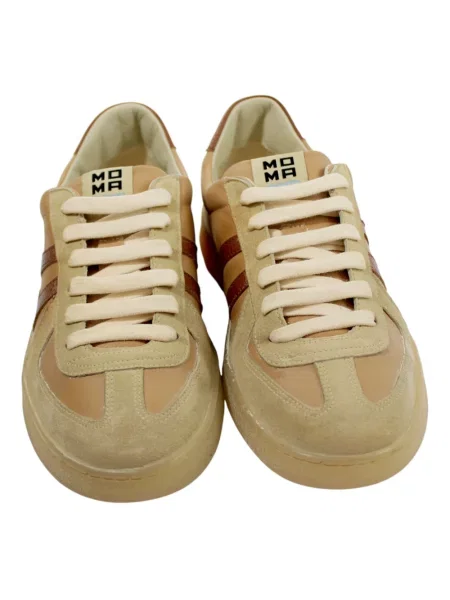Sneakersy Moma brązowe