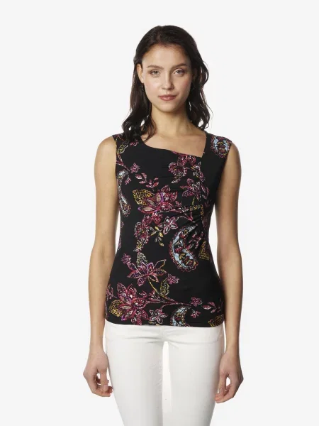 KOROSHI Top mai multe culori negru