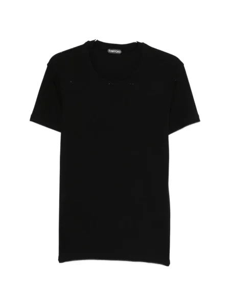 Tricou Tom Ford cu decolteu rotund negru