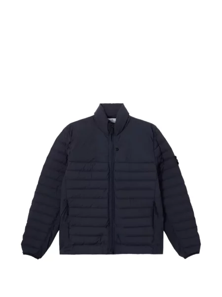 Matlasat geacă Stone Island cu strasuri albastru