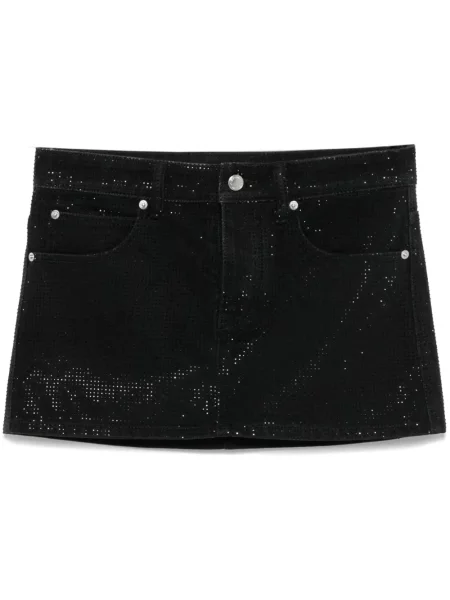 Fusta mini Alexander Wang de cristal negru