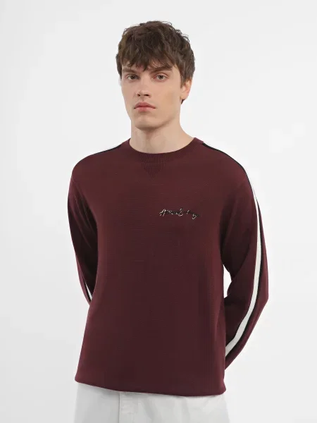Свитер Armani Exchange бордовый