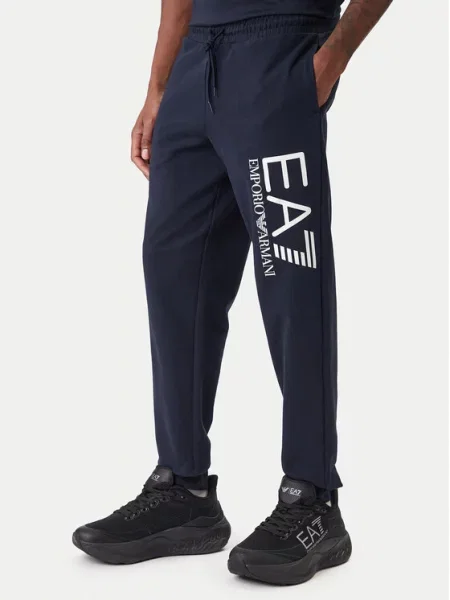 Emporio Armani Spodnie dresowe Granatowy