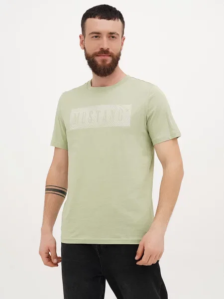 Футболка Mustang Jeans Austin оливковий