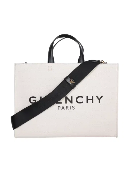 Torebka Givenchy w geometryczne wzory beżowa