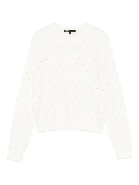 Top Maje de lână alb