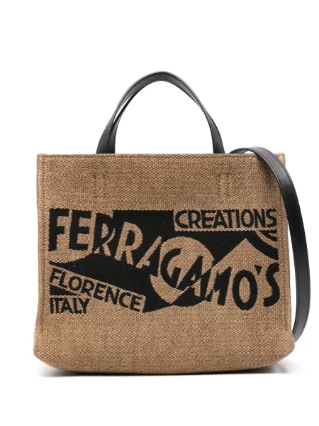 Geantă Ferragamo cu broderie