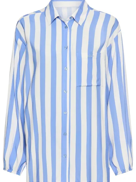 S.Oliver Bluză de noapte azur alb