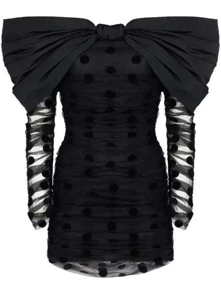 Rochie Nina Ricci cu funde din tul de costum negru