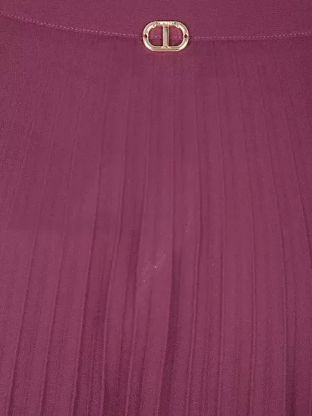 Spódnica plisowana Twinset do kolan różowa