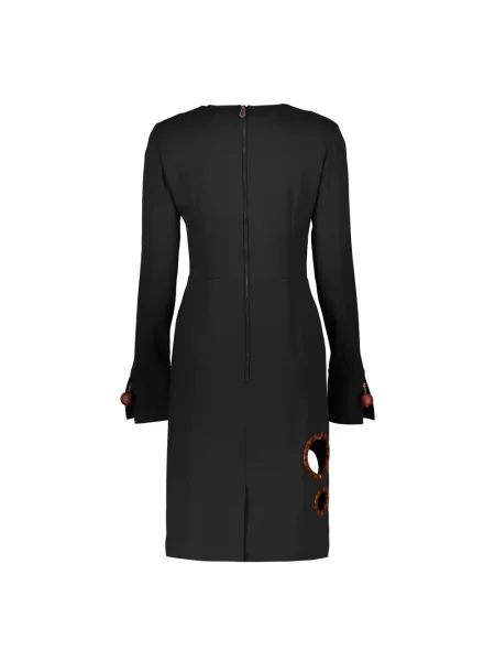 Sukienka Burberry skórzana czarna