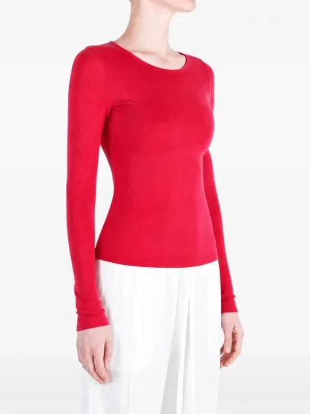 Lung tricou Amomento roșu