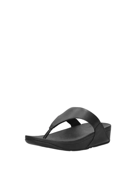 Klapki Fitflop skórzane czarne