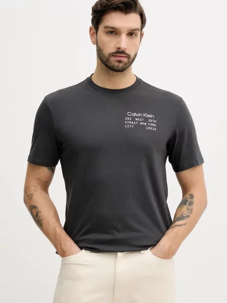 Kratka majica Calvin Klein Jeans črna