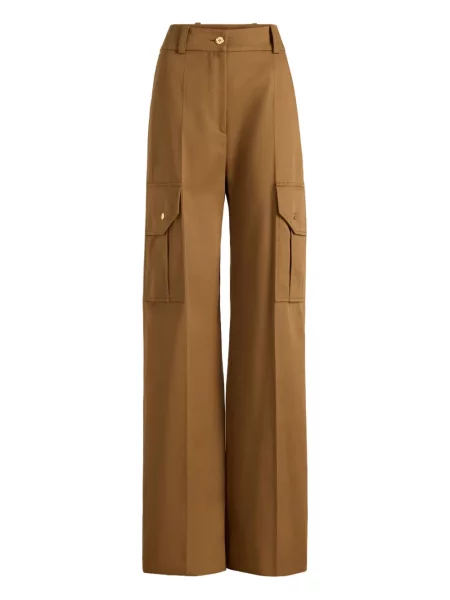 Spodnie cargo Patou dzwony brązowe