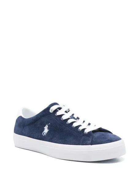 Велурени костюм чорапи Polo Ralph Lauren бродирани синьо
