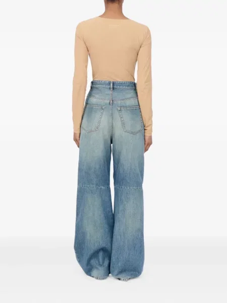 Hlače Mm6 Maison Margiela plava