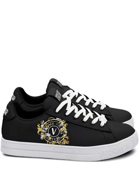 Sneakerși Versace Jeans Couture cu imagine negru