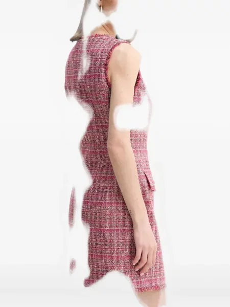Rochie mini Marciano din tweed de costum roz