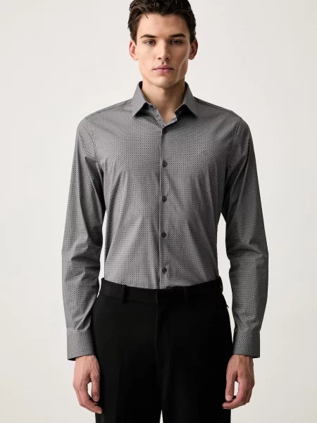 Calvin Klein Cămașă | stretch gri