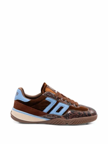 Sneakerși Back 70 cu șireturi din dantelă maro