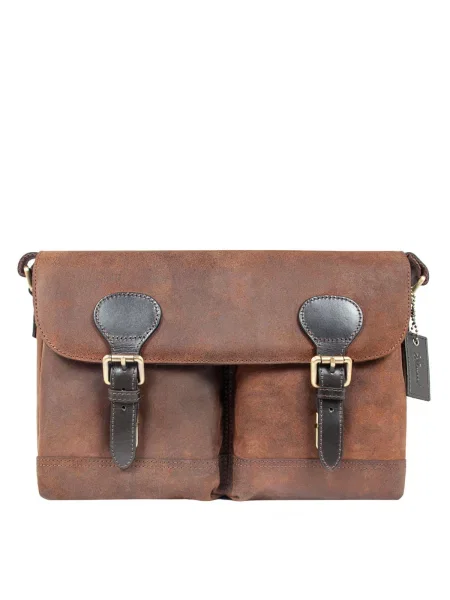 Ashwood Leather Мессенджер Світло-коричневий Шкіра коричнева