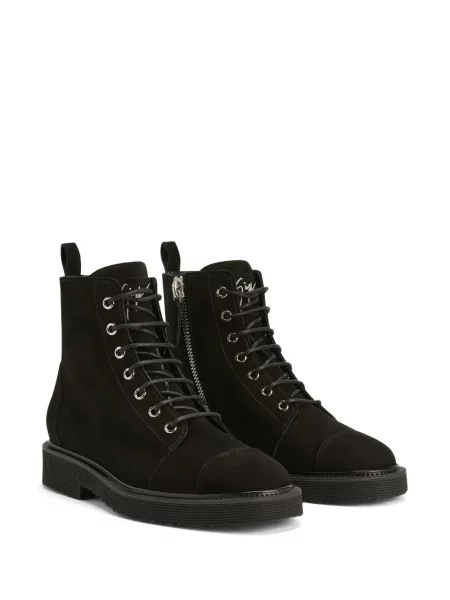 Cizme scurte Giuseppe Zanotti din piele de căprioară negru