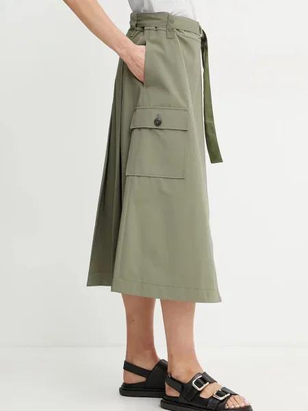 MAX&Co. fustă midi evazati verde